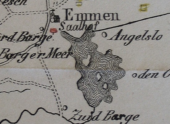 Foto Historisch Emmen kaart Saalhof 1846